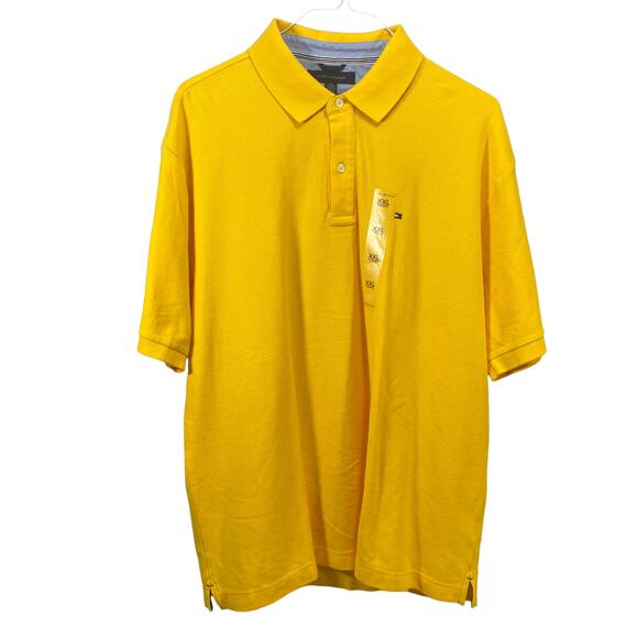 Tommy Hilfiger Other - NWT Tommy Hilfiger Polo Shirt Trim Fit  Short Sleeve Yellow Mens Size 2XL XXL
